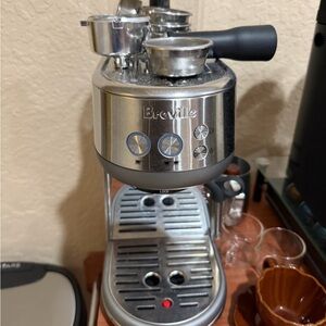 Breville bambino Silver Espresso Maker with Black Accents